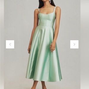 Anthropologie Mare Mare Pastel Green Shimmer Dress XS